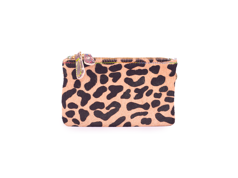 Joy mini double Pochette in pelle patchwork – Ebarrito