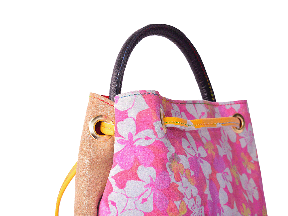 Ari Bag - Borsa a mano in pelle patchwork
