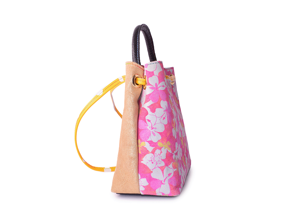 Ari Bag - Borsa a mano in pelle patchwork