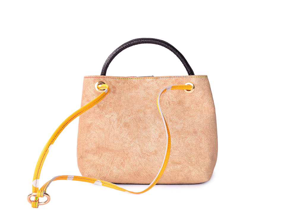 Ari Bag - Borsa a mano in pelle patchwork