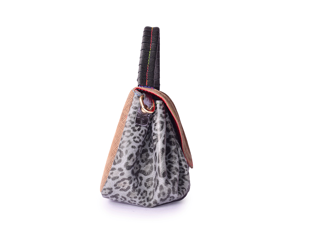 Police and Thieves Bag - Borsa a mano in pelle patchwork