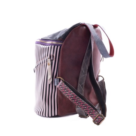 Acid Gelato Backpack 2 - Sac à dos patchwork en cuir