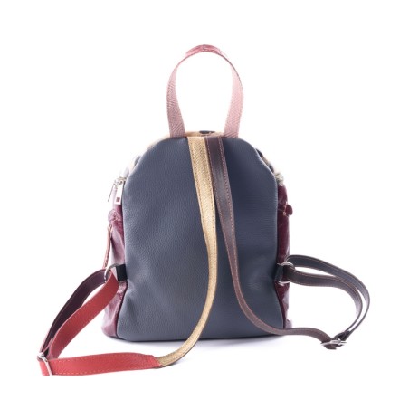 Acid Gelato Backpack 6 - Zaino in pelle patchwork