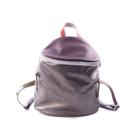 Acid Gelato Backpack 7  - Sac à dos patchwork en cuir