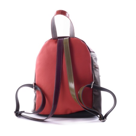 Acid Gelato Backpack 7  - Sac à dos patchwork en cuir