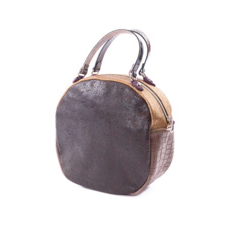 Terra Bag 3 - Sac à main patchwork en cuir