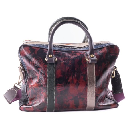 Man H24 1 - Patchwork leather briefcase