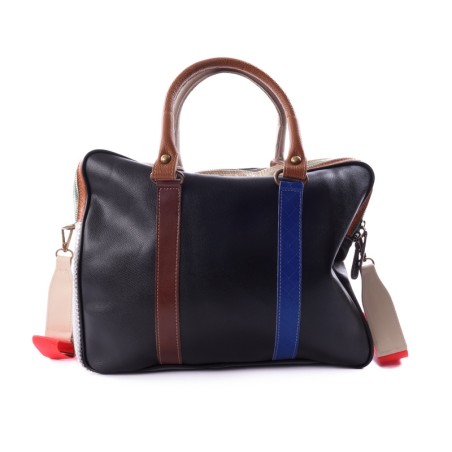 Man H24 3 - Patchwork leather briefcase