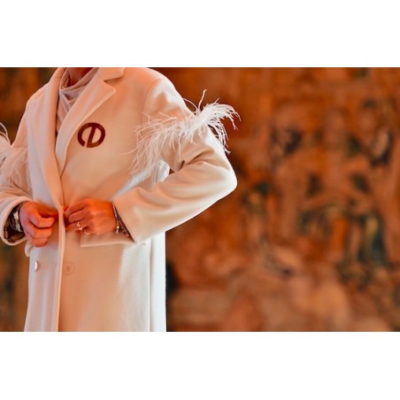 Manteau en plumes Ebarrito - Blanc