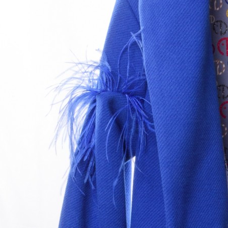 Ebarrito Feather Coat - Blue