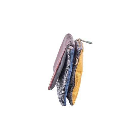Surf & Turf - Patchwork leather clutch bag