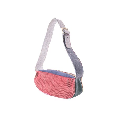 Sound On Bag - Borsa a spalla in pelle patchwork