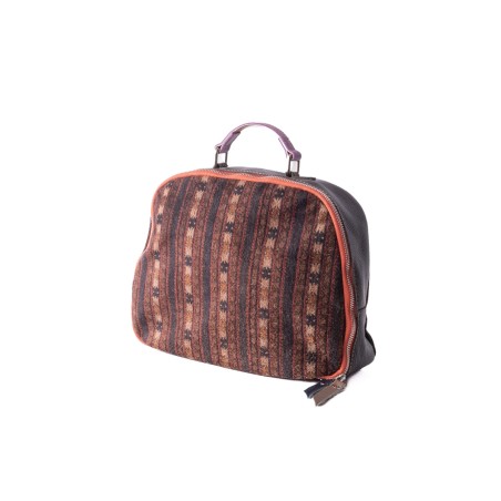 And Now - Borsa a mano in pelle patchwork