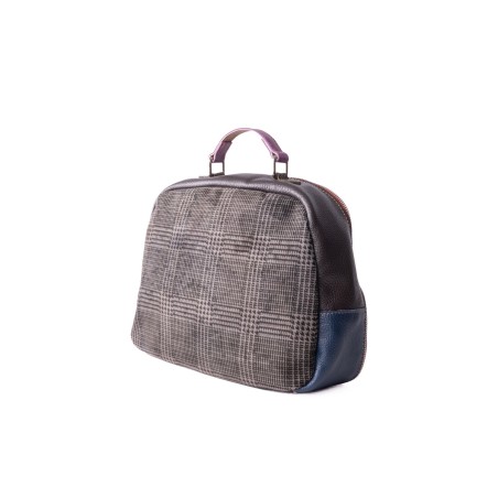 And Now - Borsa a mano in pelle patchwork