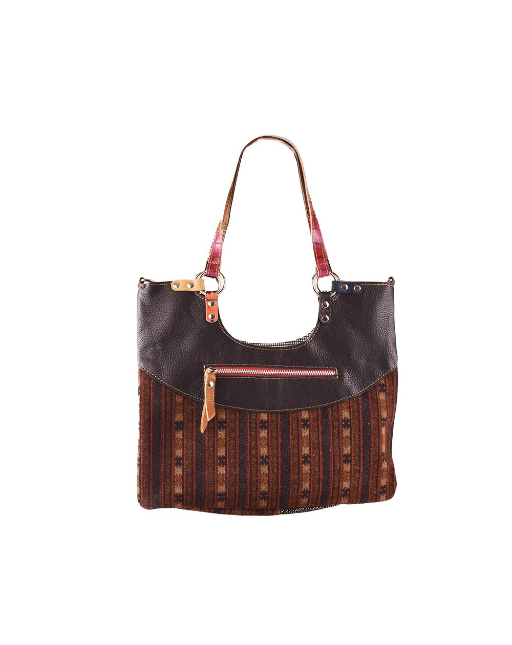 Rock Corner Patchwork leather shoulder bag