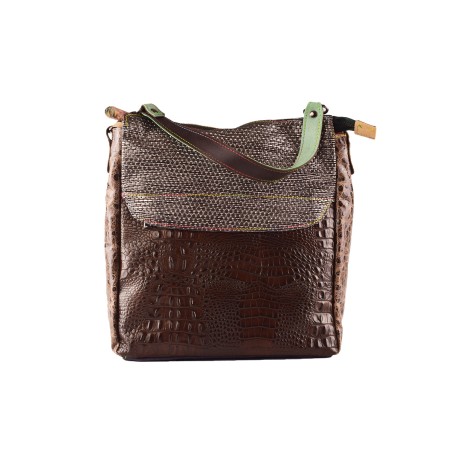 Country Bag - Borsa a spalla in pelle patchwork