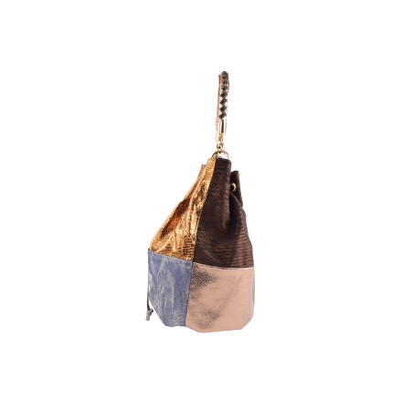 Loovely Day - Patchwork Leather Bucket Bag