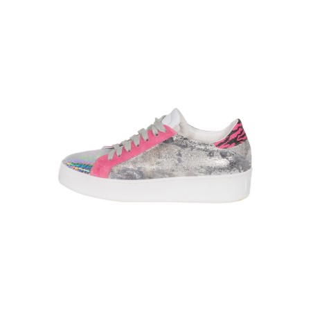 Snap Q1 - Patchwork leather high-top sneakers