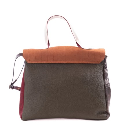 Upcycling Mumba - Patchwork leather handbag