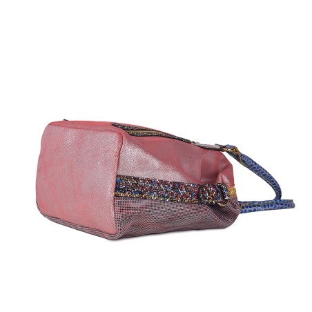 Equilibrist Bag - Borsa a mano in pelle patchwork