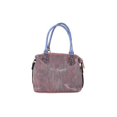 Equilibrist Bag - Borsa a mano in pelle patchwork