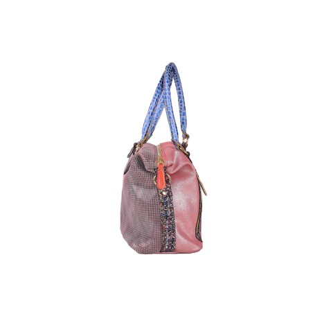 Equilibrist Bag - Borsa a mano in pelle patchwork