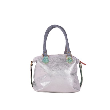 Equilibrist Bag - Borsa a mano in pelle patchwork