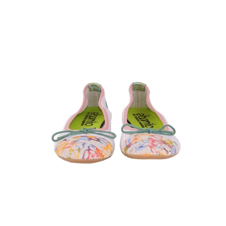 Circus Ballerina - Ballerine plate en cuir patchwork