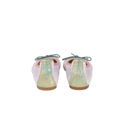 Circus Ballerina - Flat ballet in patchwork leather