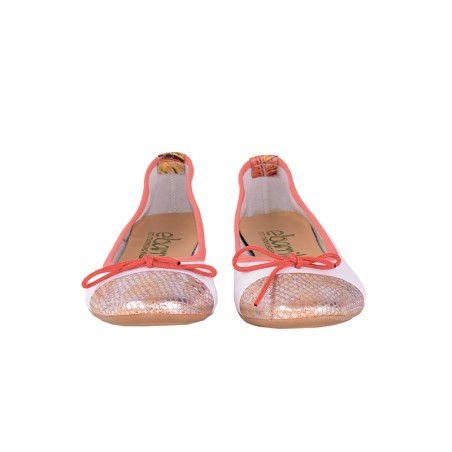 Circus Ballerina - Flat ballet in patchwork leather