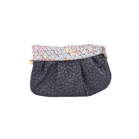The Tightrope Dancer - Patchwork leather clutch bag