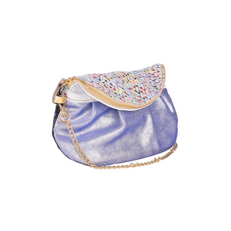 The Tightrope Dancer - Patchwork leather clutch bag