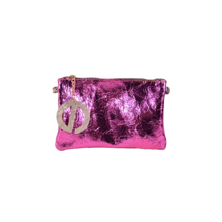 Joy - Pochette patchwork en cuir