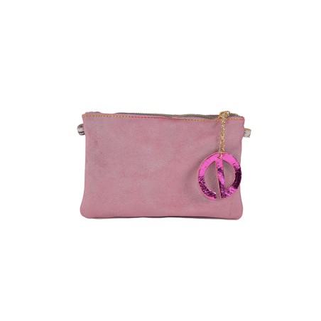 Joy - Pochette patchwork en cuir