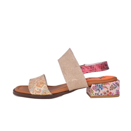 Beth t30 - Patchwork leather sandal