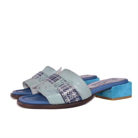 Toda Yoya - Patchwork leather sandal