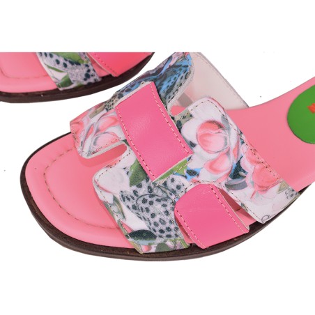 Toda Yoya - Patchwork leather sandal