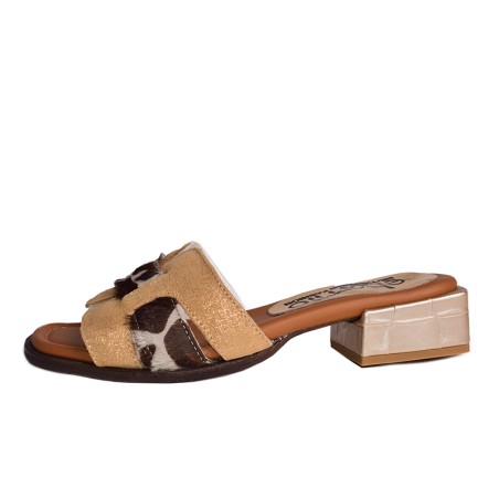 Toda Yoya - Patchwork leather sandal