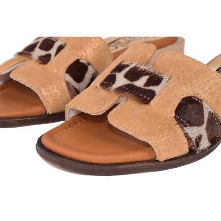 Toda Yoya - Patchwork leather sandal