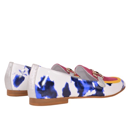 Morse Code - Patchwork leather mocassin