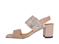 Claudia C. - Sandali in pelle patchwork con tacco
