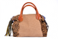 Clash Bag - Borsa a mano in pelle patchwork