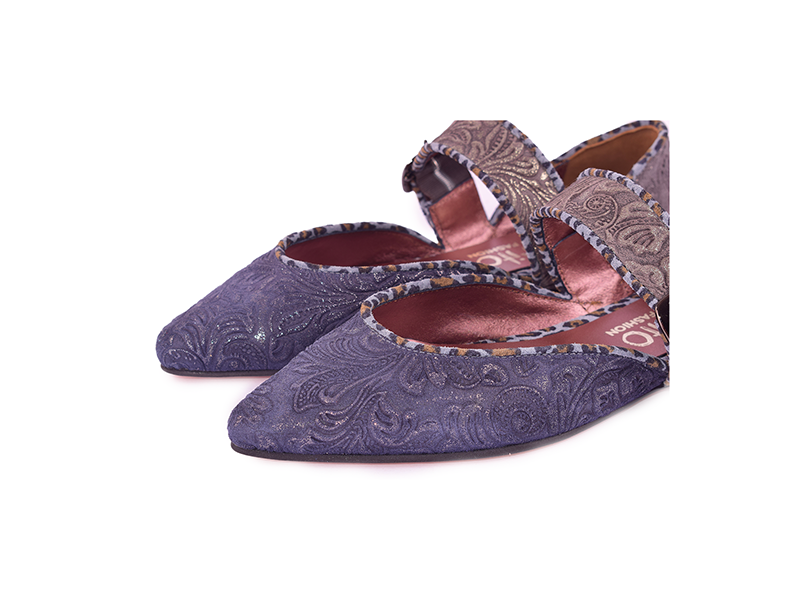 Pretty Pink - Ballerina in pelle patchwork