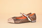 The click effect - Mary Jane a punta in pelle patchwork con tacco 2cm