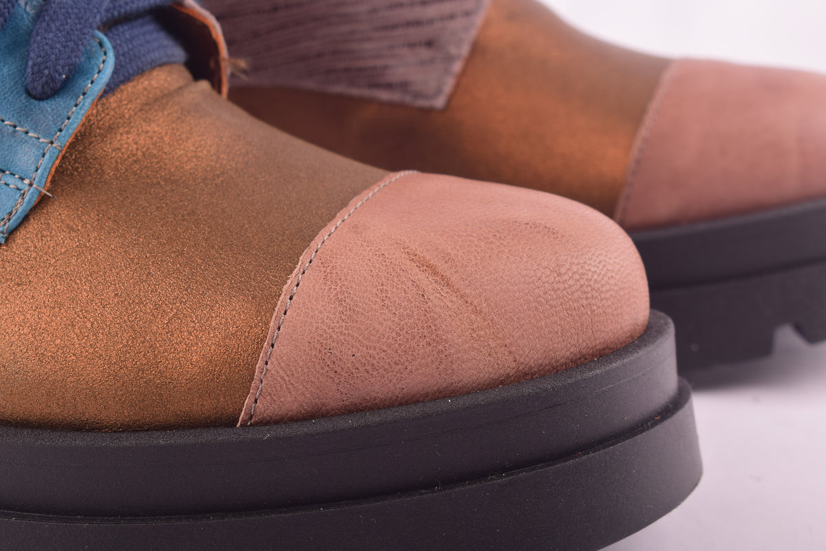 Cybro Biker - Anfibio in pelle patchwork