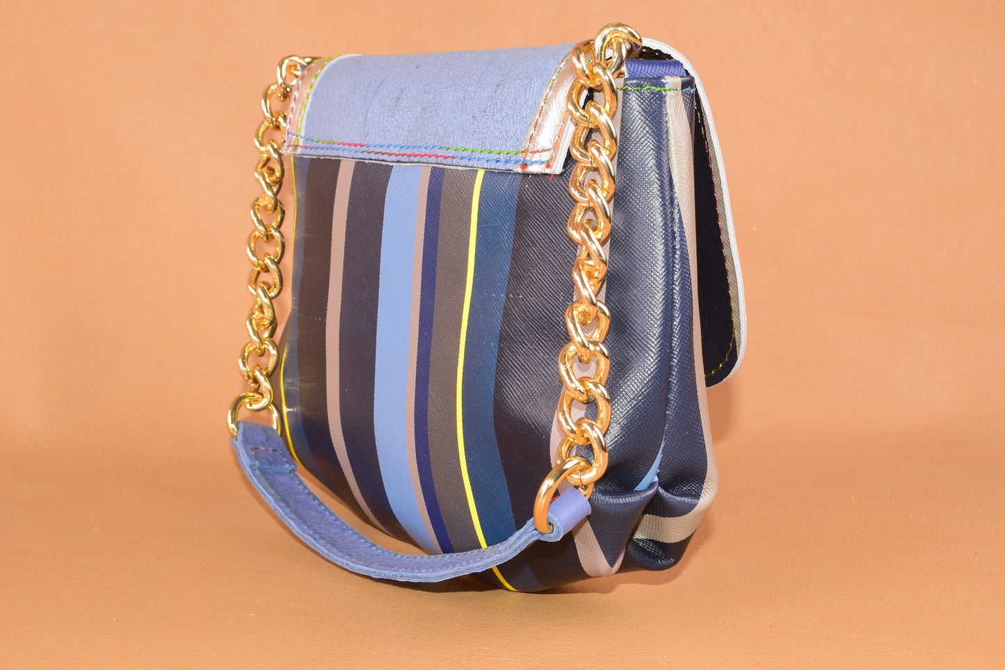 Le Chriffe - Pochette in pelle patchwork